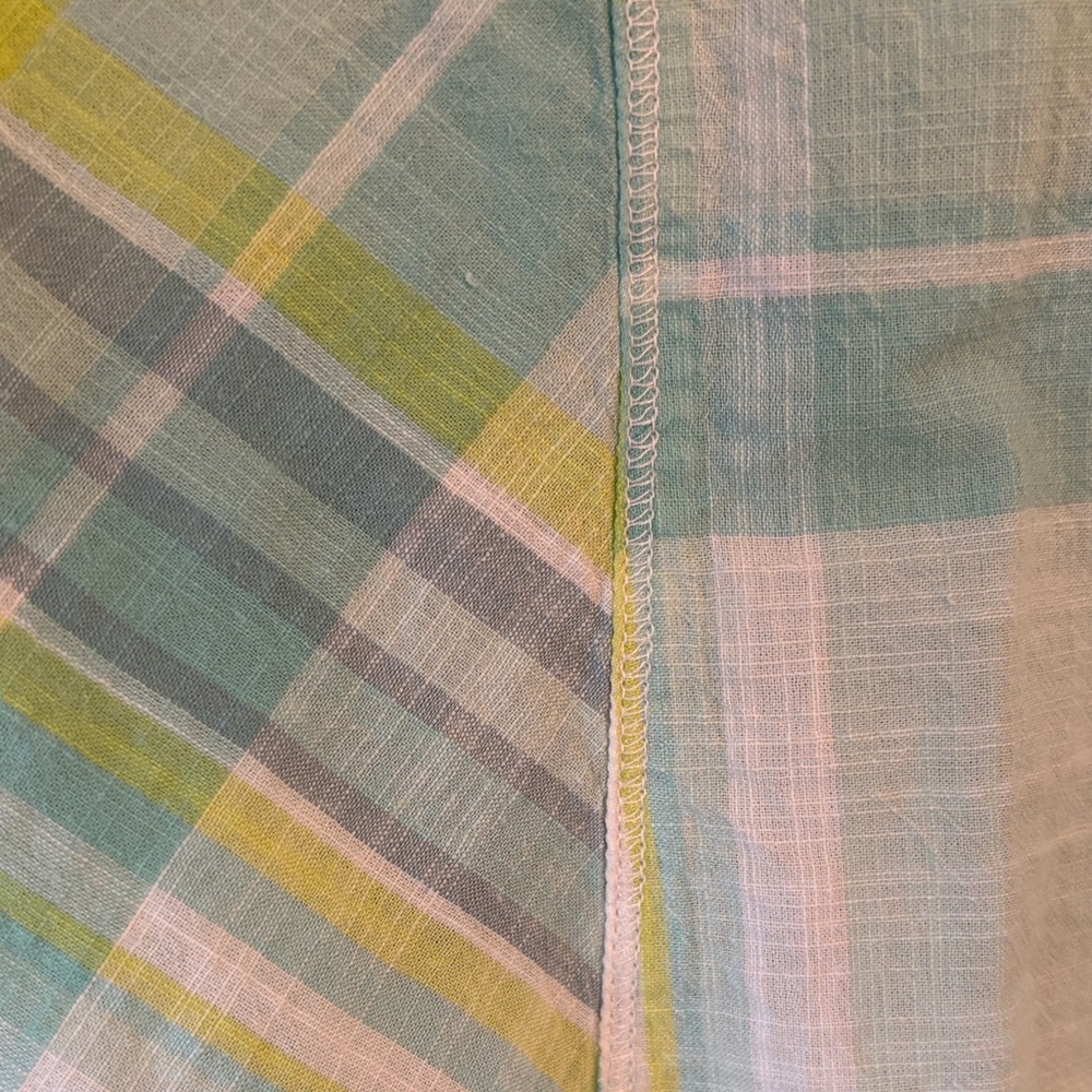 Columbia Women's Linen Style Plaid Button Down - Large - Picture 10 of 11